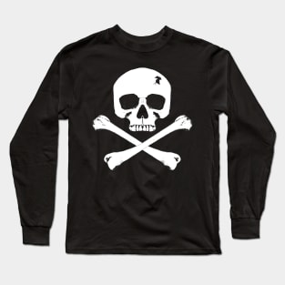 skull and crossbones flag Long Sleeve T-Shirt